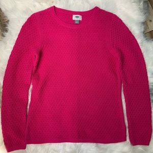 Old Navy Bright Pink Pullover Sweater